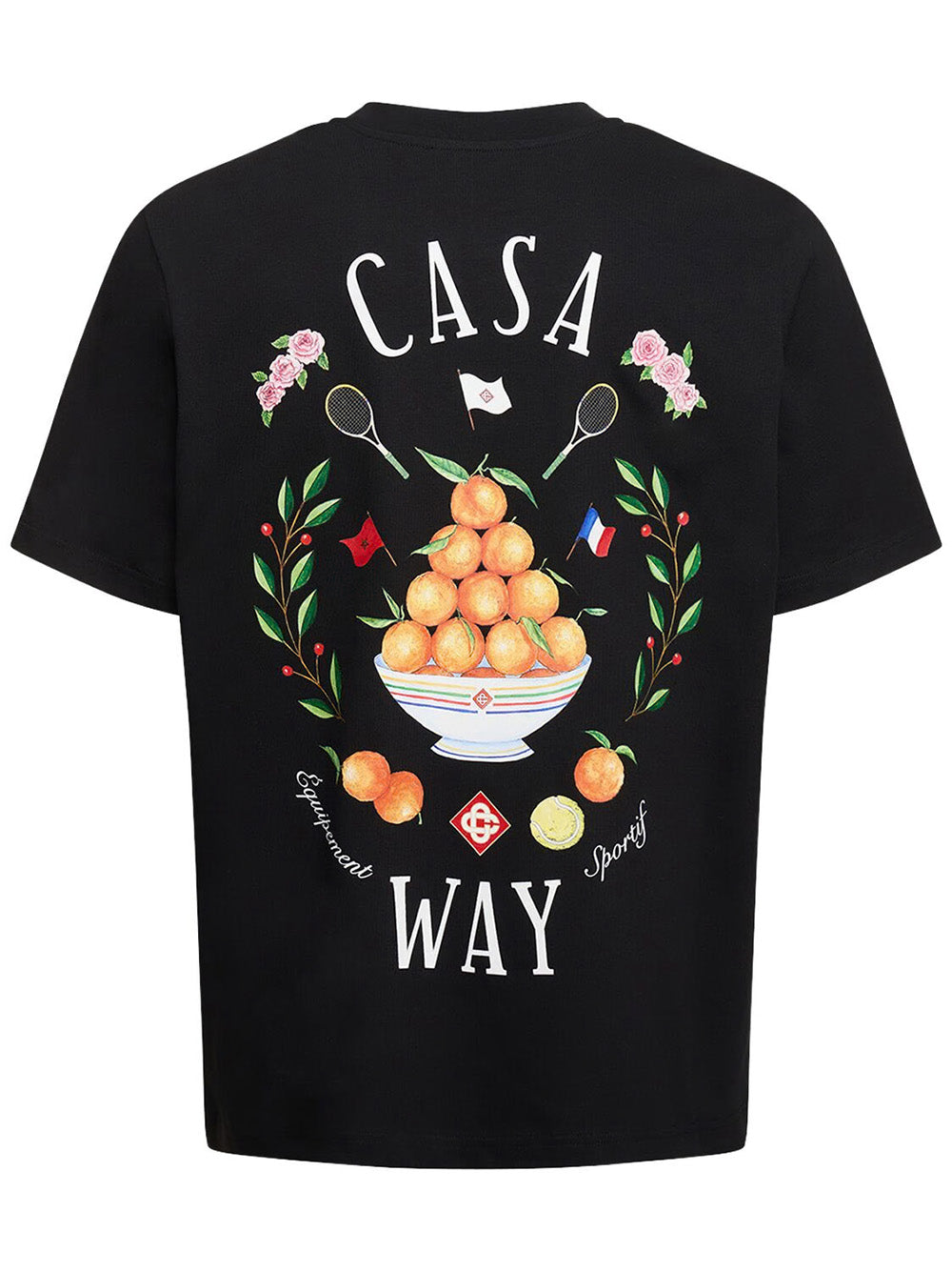 Casablanca Bowl of Oranges T-Shirt in Black
