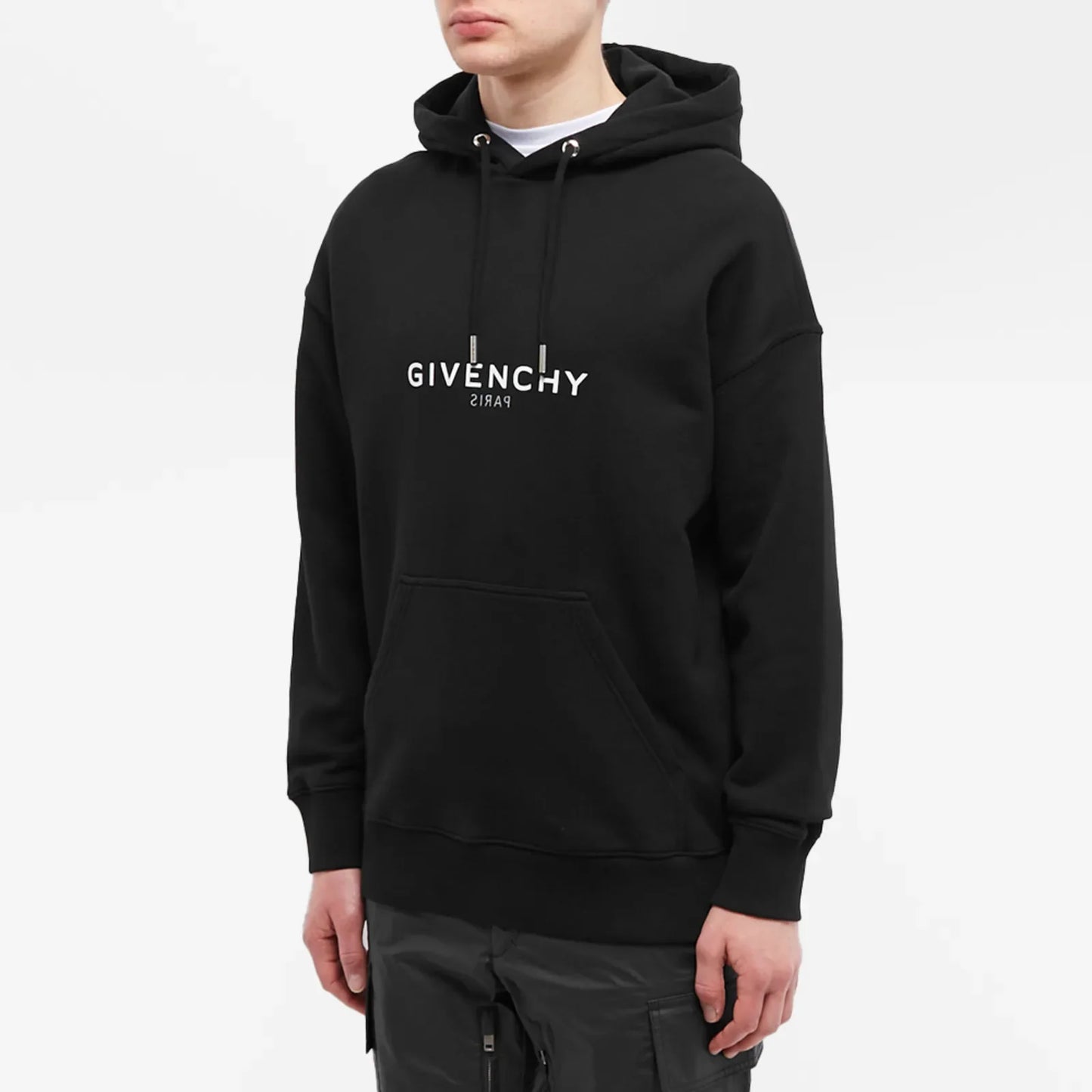 Givenchy Reverse Logo Hoodie Black