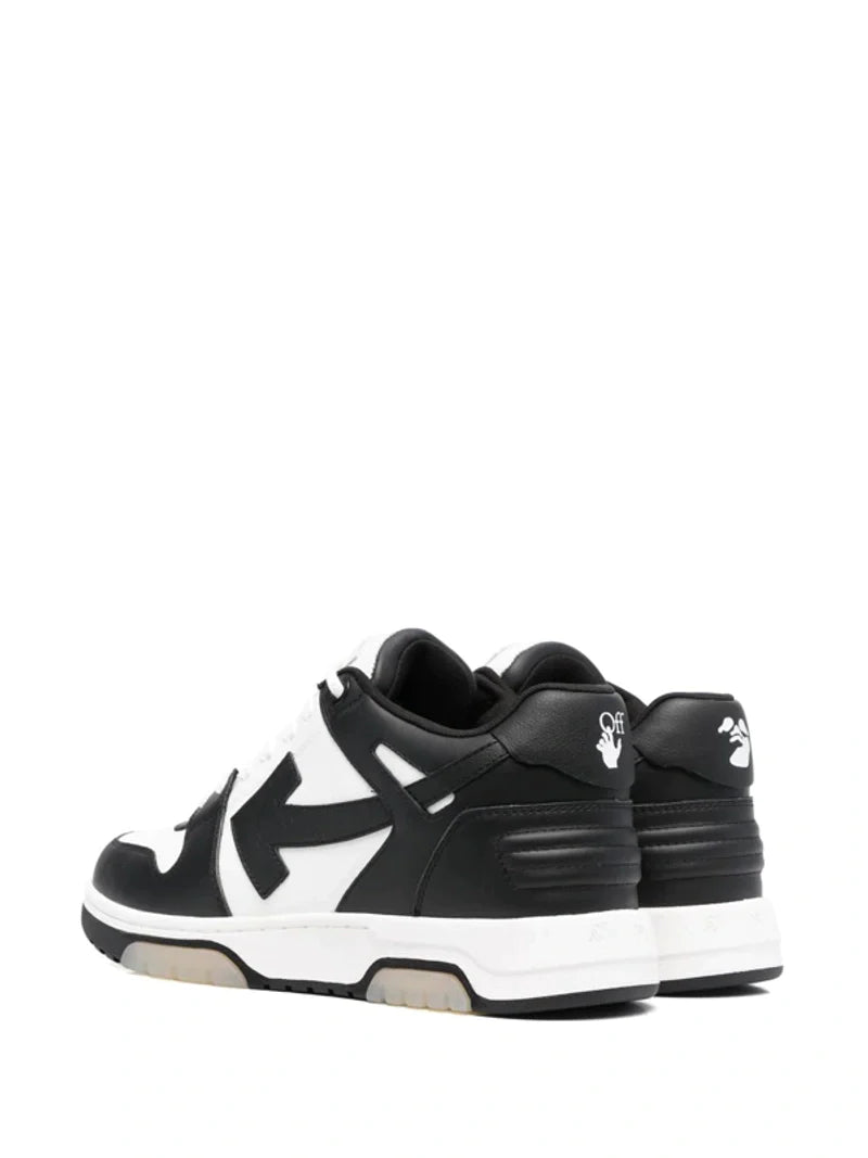 Off-White Out of Office Leather Trainers in Black/White