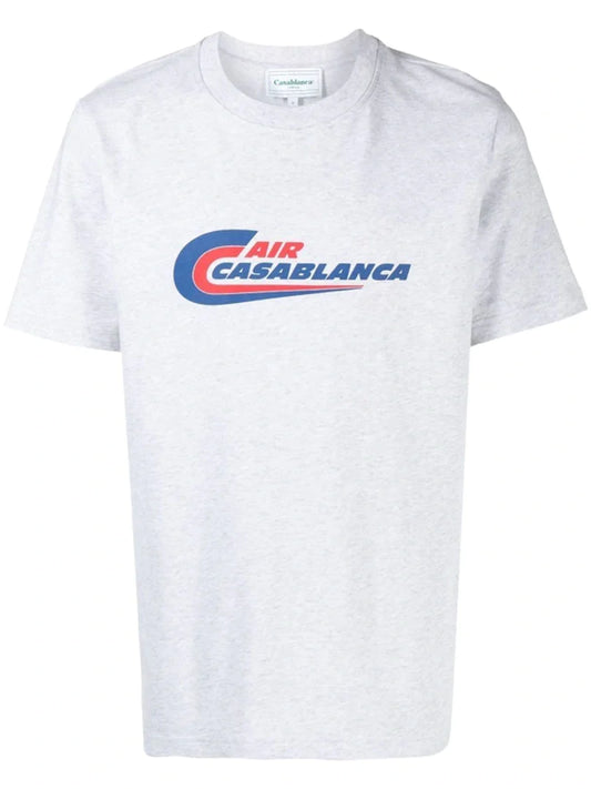 Casablanca Air Casablanca Print T-Shirt in Grey