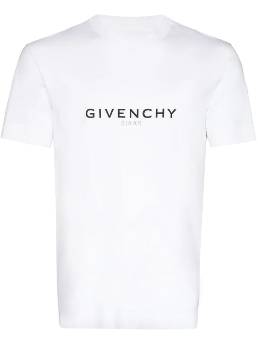Givenchy Reverse Paris Logo Print T-Shirt in White