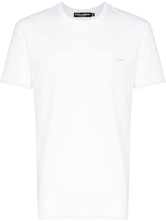 Dolce & Gabbana Logo-plaque T-shirt in White