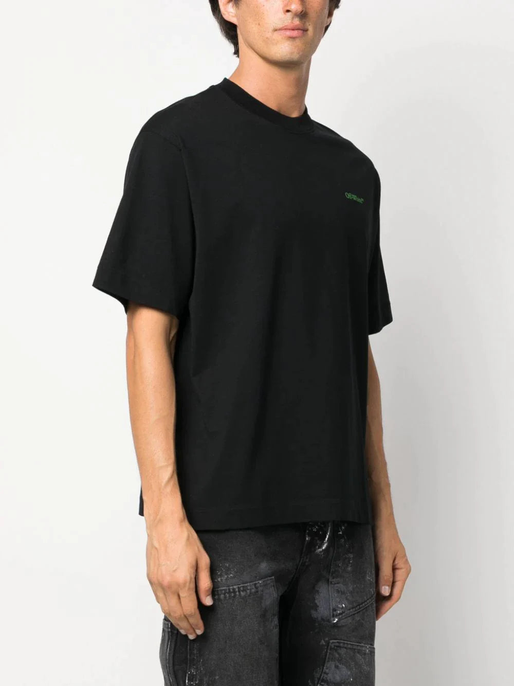 Off-White Moon Arrow Printed T-Shirt in Black